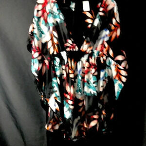 KONA  SOL WO SZ SM SWIMSUIT BLACK SHEER COVERUP